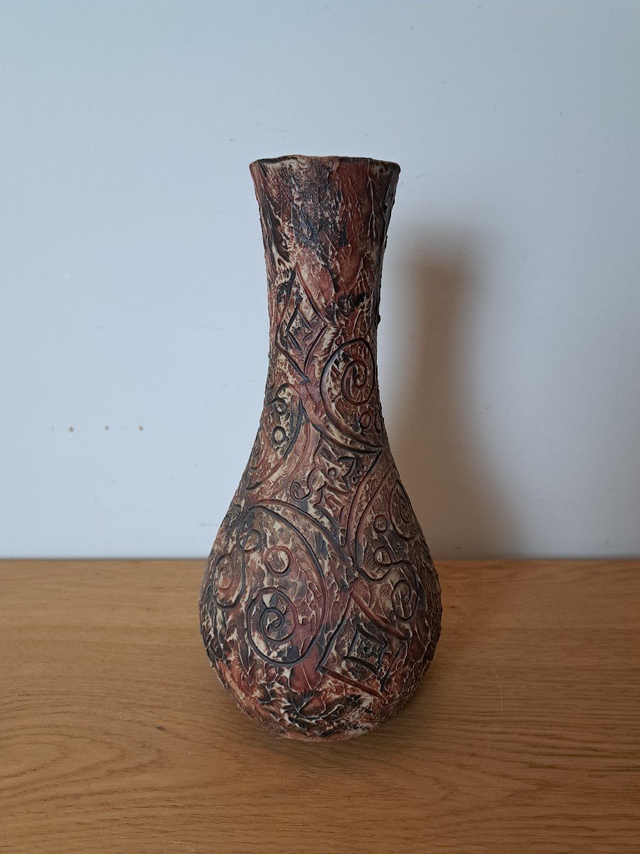 Arroka , Vase , Grès Basque , XX°. 