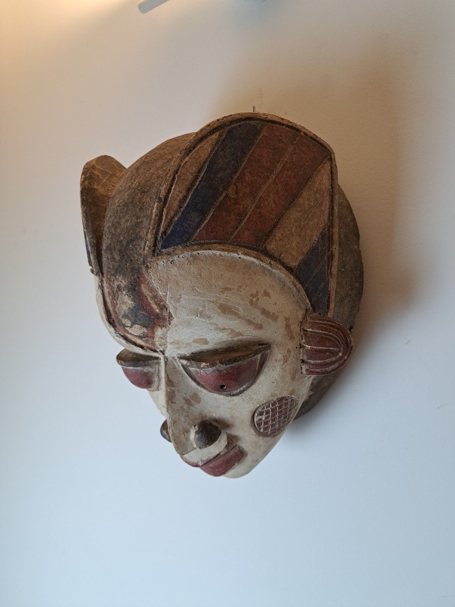 African Mask, Punu, Gabon, 20th Century. -photo-1