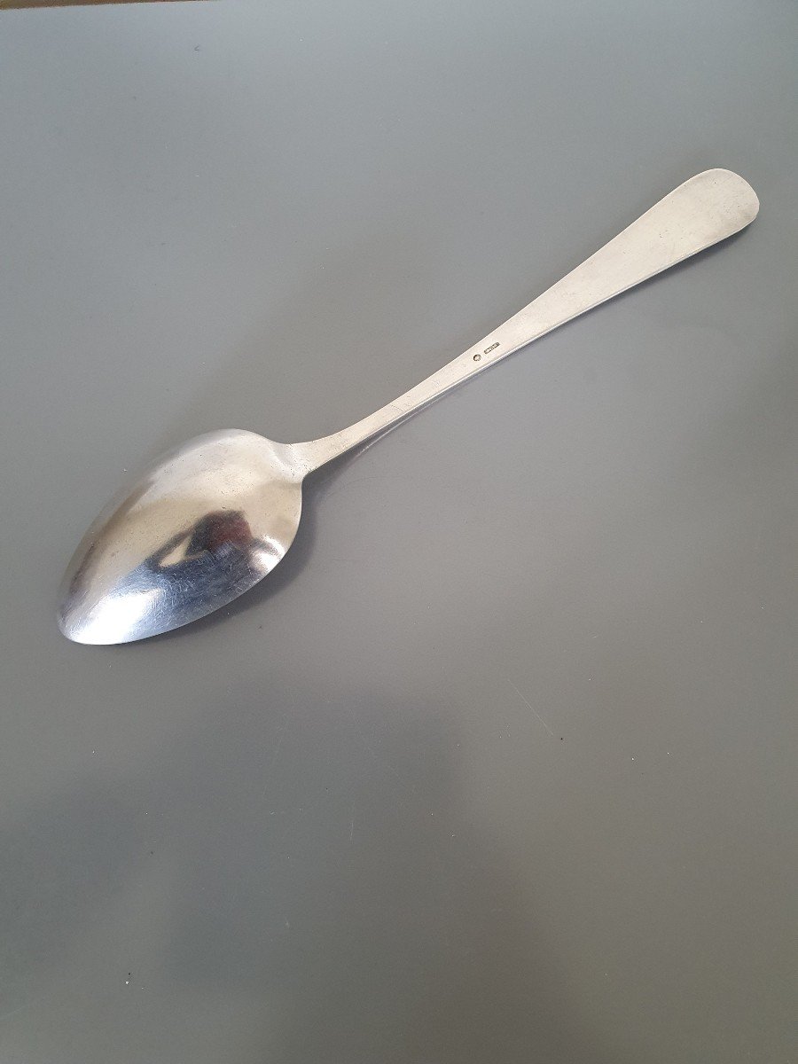 Ragout Spoon, Palma De Mallorca, Spain, Sterling Silver. Beginning Of The 20th Century.-photo-1