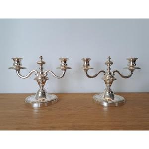 Kirby Beard And Co, Paris, Pair Of Table Ends, Silvered Bronze, 20th Century. 