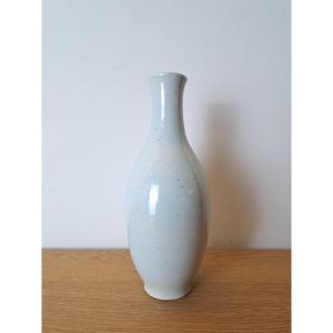 Albert Minot, Vase, Enameled Porcelain, Signed, 20th Century. 