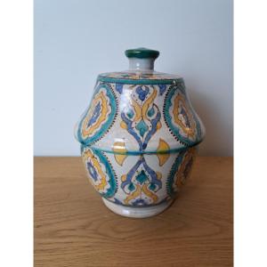 Morocco, Fez, Jobbana Covered, Polychrome Earthenware, 20th Century. 