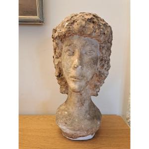 Head Of A Young Woman In Plaster, 1930s/1940s.  