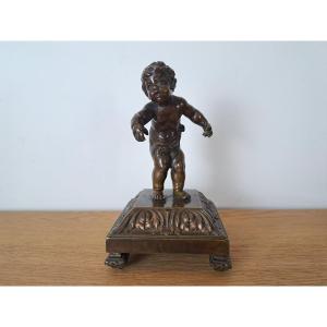 Dlg François Duquesnoy, Standing Putto, Bronze, Late 19th Century.