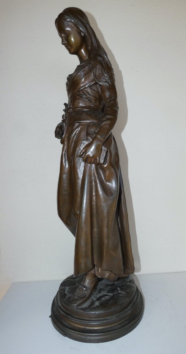 Bronze Sculpture Representing A Woman Signed Kossowsky-photo-5