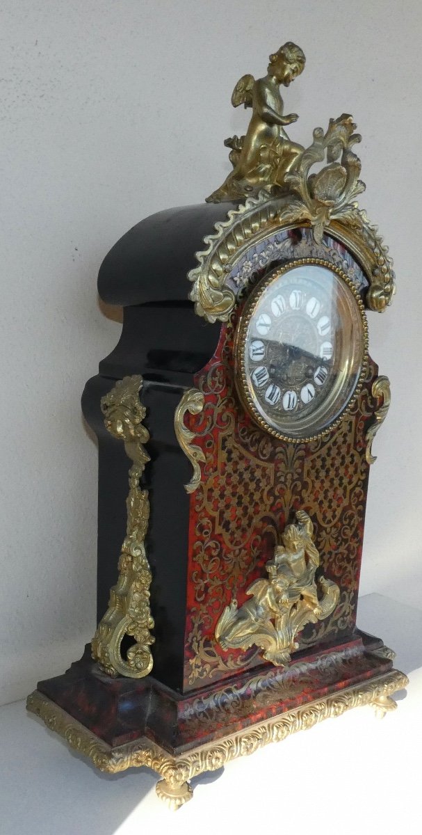 Napoleon III Marquetry Clock-photo-4