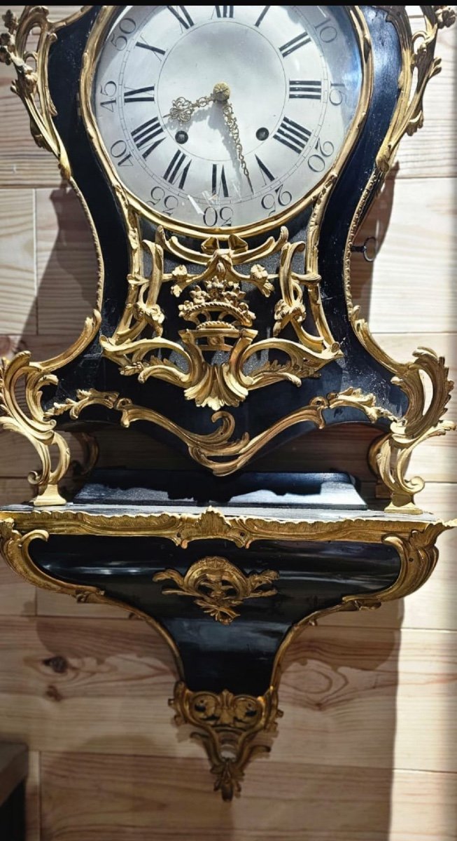 18th Century Louis XV Period Cartel Clock-photo-2