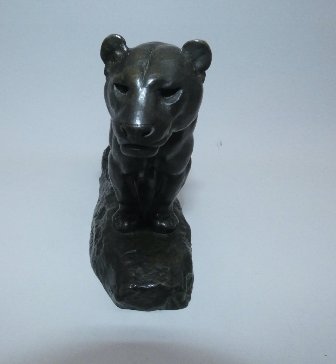 Bronze Sculpture Signed Barye Barbedienne The Jaguar-photo-6