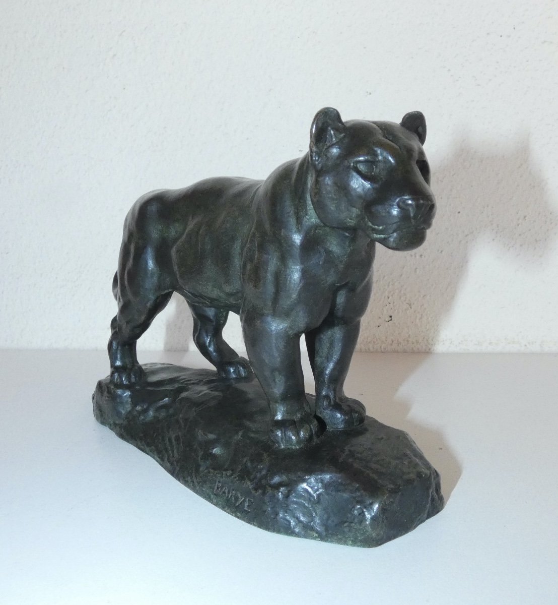 Bronze Sculpture Signed Barye Barbedienne The Jaguar-photo-8