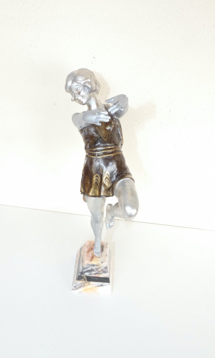 Sculpture Representant Une Danseuse Signee Carlier Art Deco 