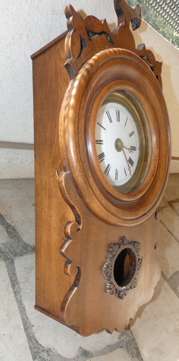 Romanet Comtoise Clock Pendulum With Its Case -photo-3