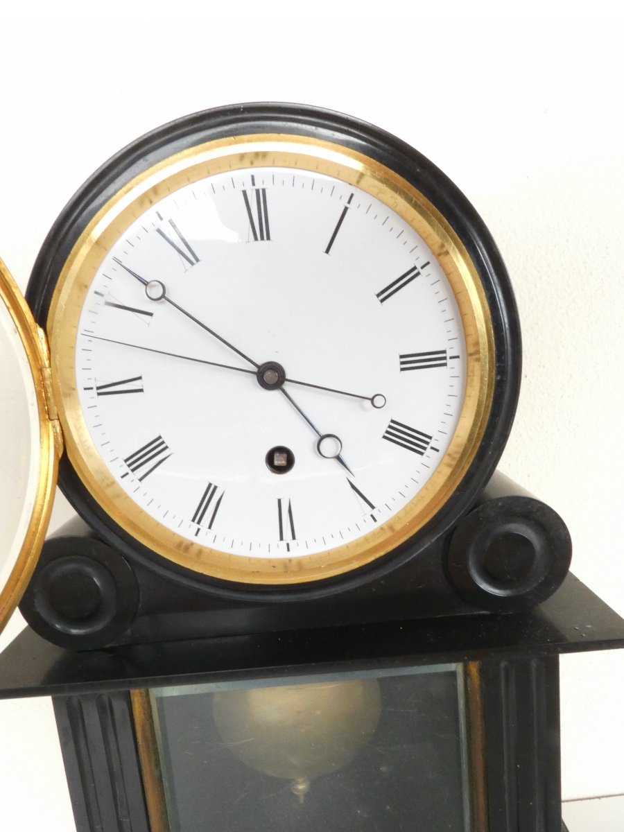 Pendulum Clock Notary With Central Second Hand Regulator-photo-4