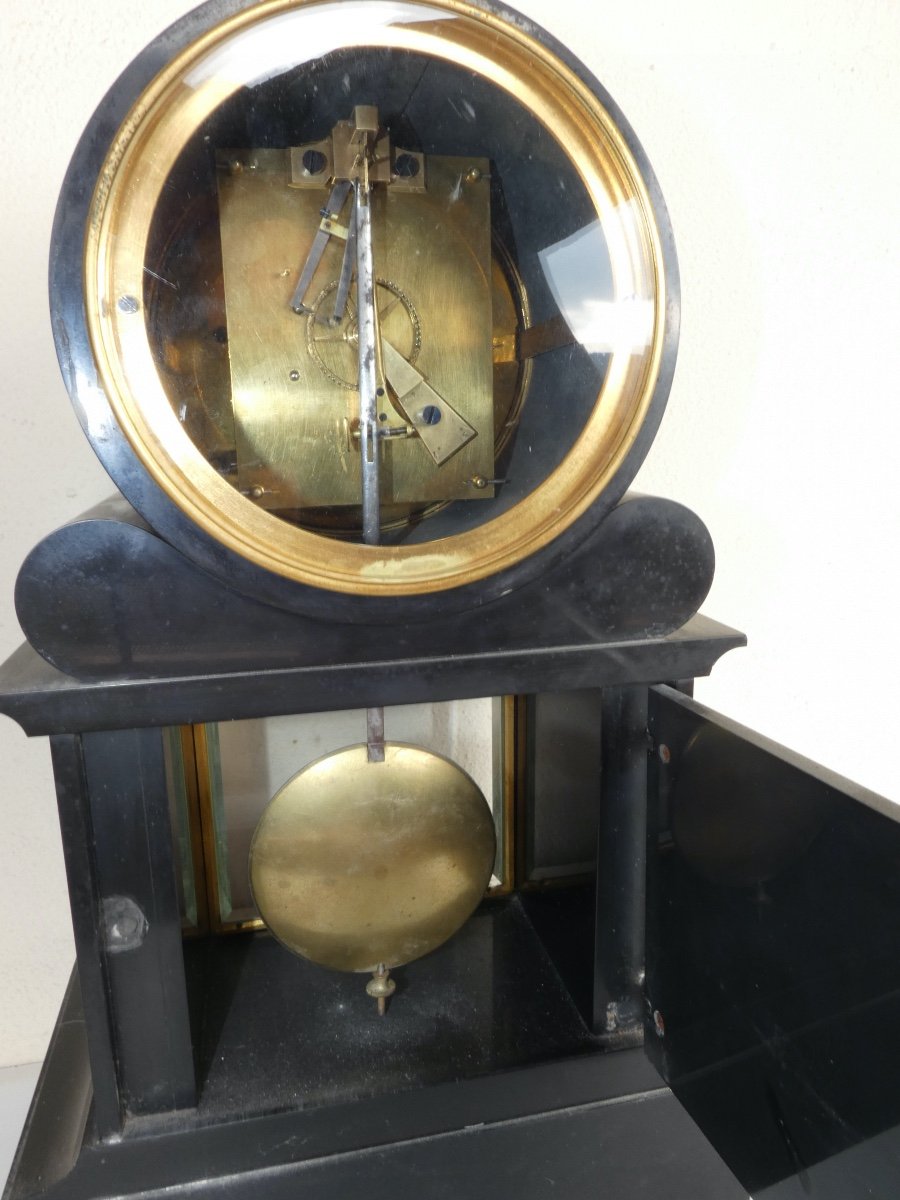 Pendulum Clock Notary With Central Second Hand Regulator-photo-3