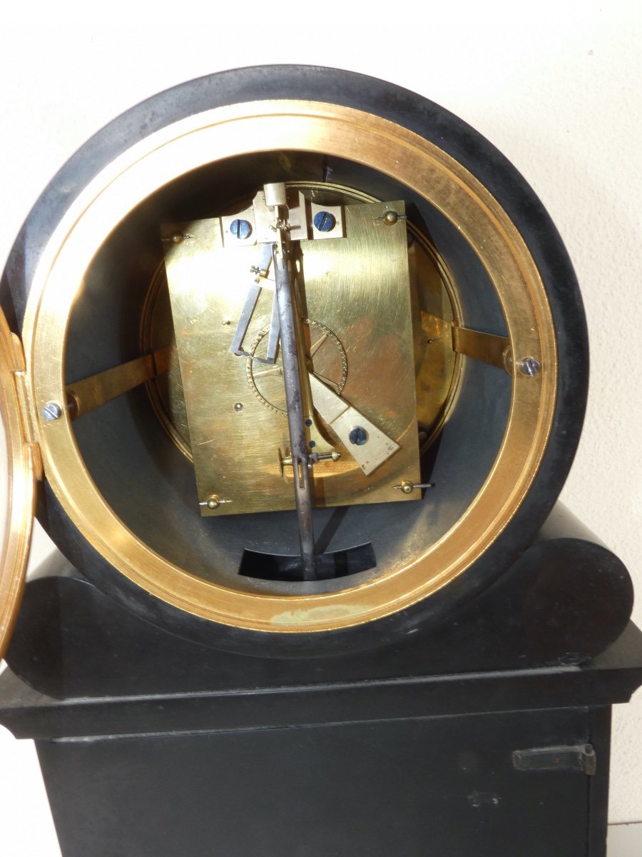 Pendulum Clock Notary With Central Second Hand Regulator-photo-4