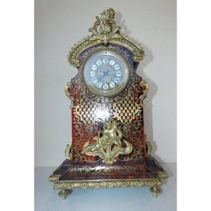 Pendule En Marqueterie Boulle Napoleon III