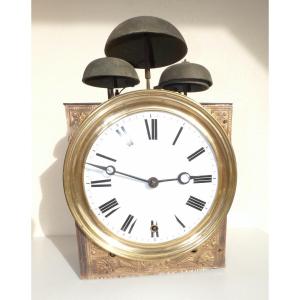 Pendule Horloge Comtoise Grande Sonnerie A 4 Cloches Echappement A Chevilles