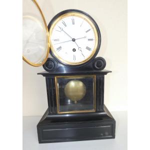 Pendulum Clock Notary With Central Second Hand Regulator