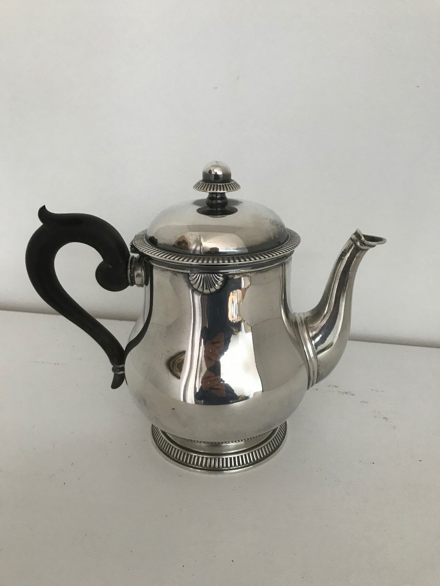 Very Nice Silver Metal Coffee/tea Service Set -photo-2