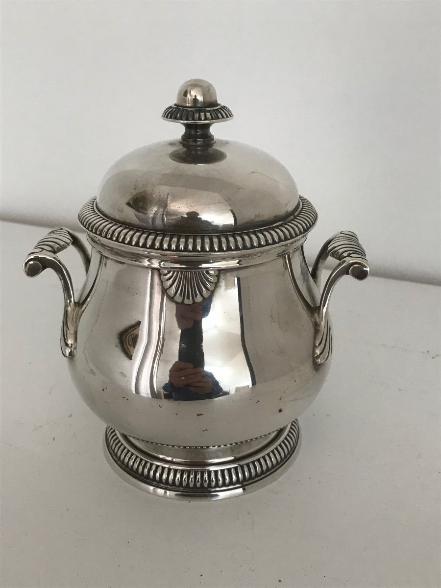 Very Nice Silver Metal Coffee/tea Service Set -photo-4