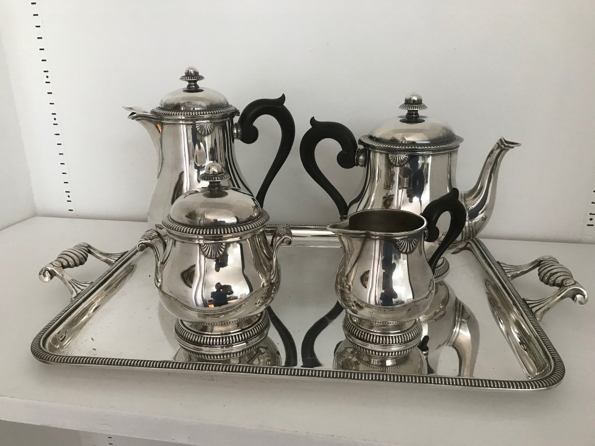 Very Nice Silver Metal Coffee/tea Service Set 