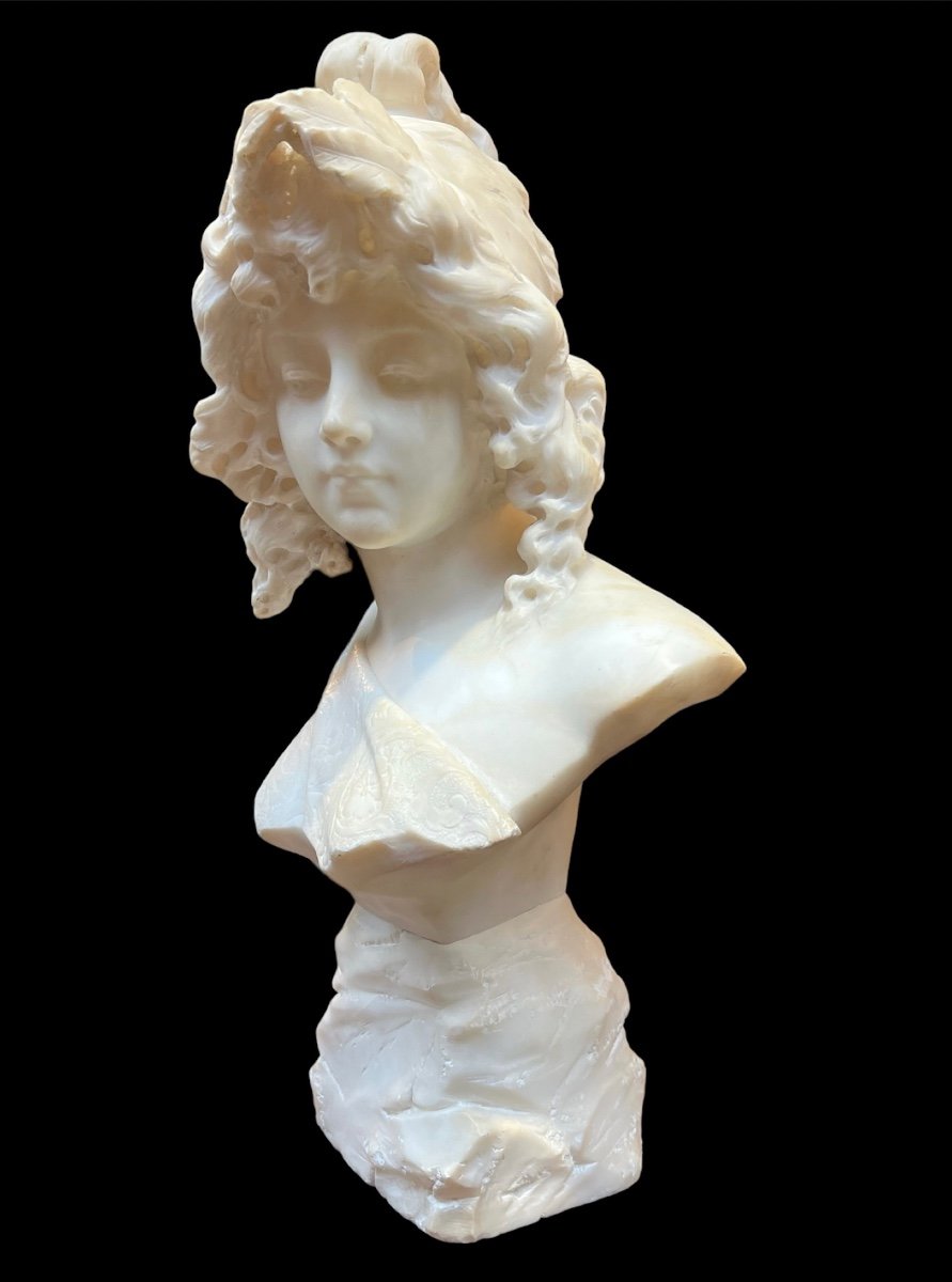 Alabaster Busts - Art Nouveau-photo-3