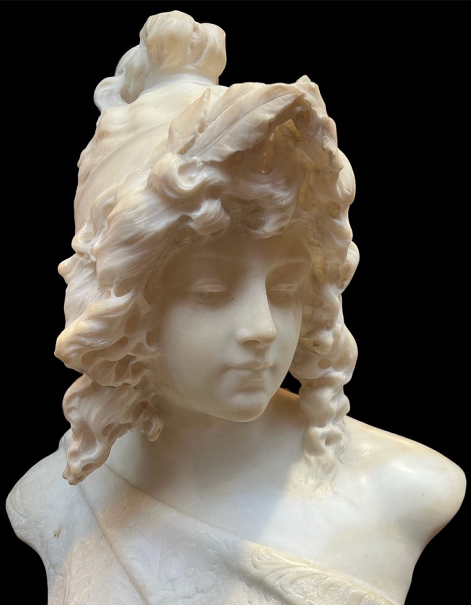 Alabaster Busts - Art Nouveau-photo-4