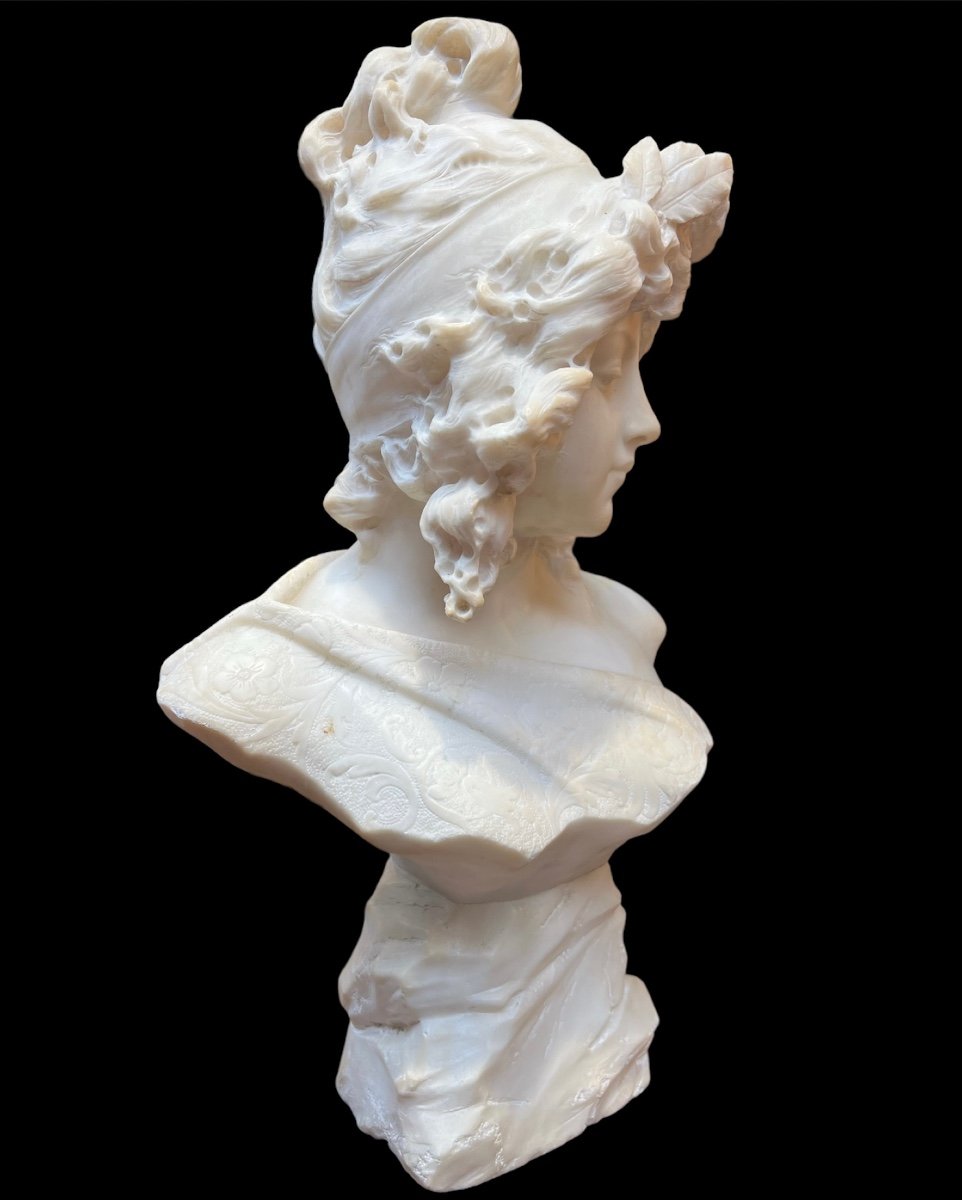 Alabaster Busts - Art Nouveau-photo-3