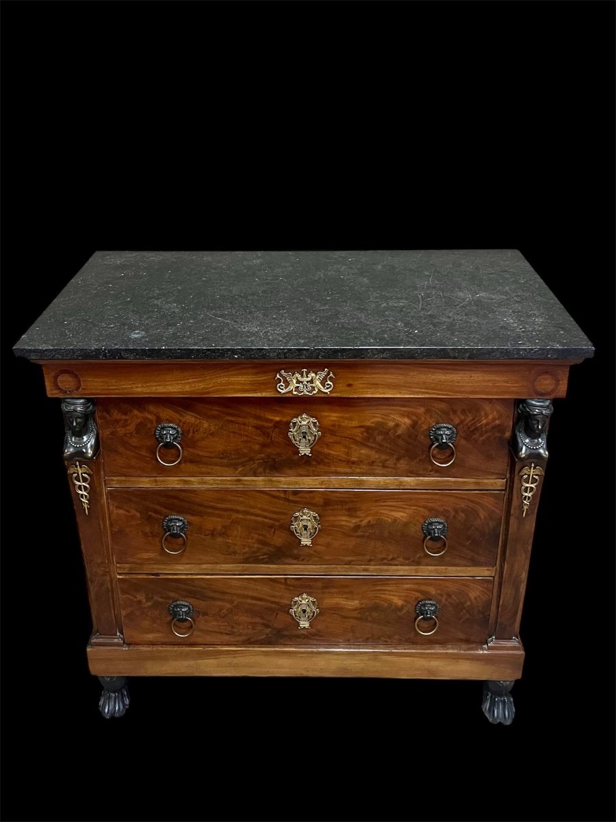 Small Chest Of Drawers From The Consulate Period 