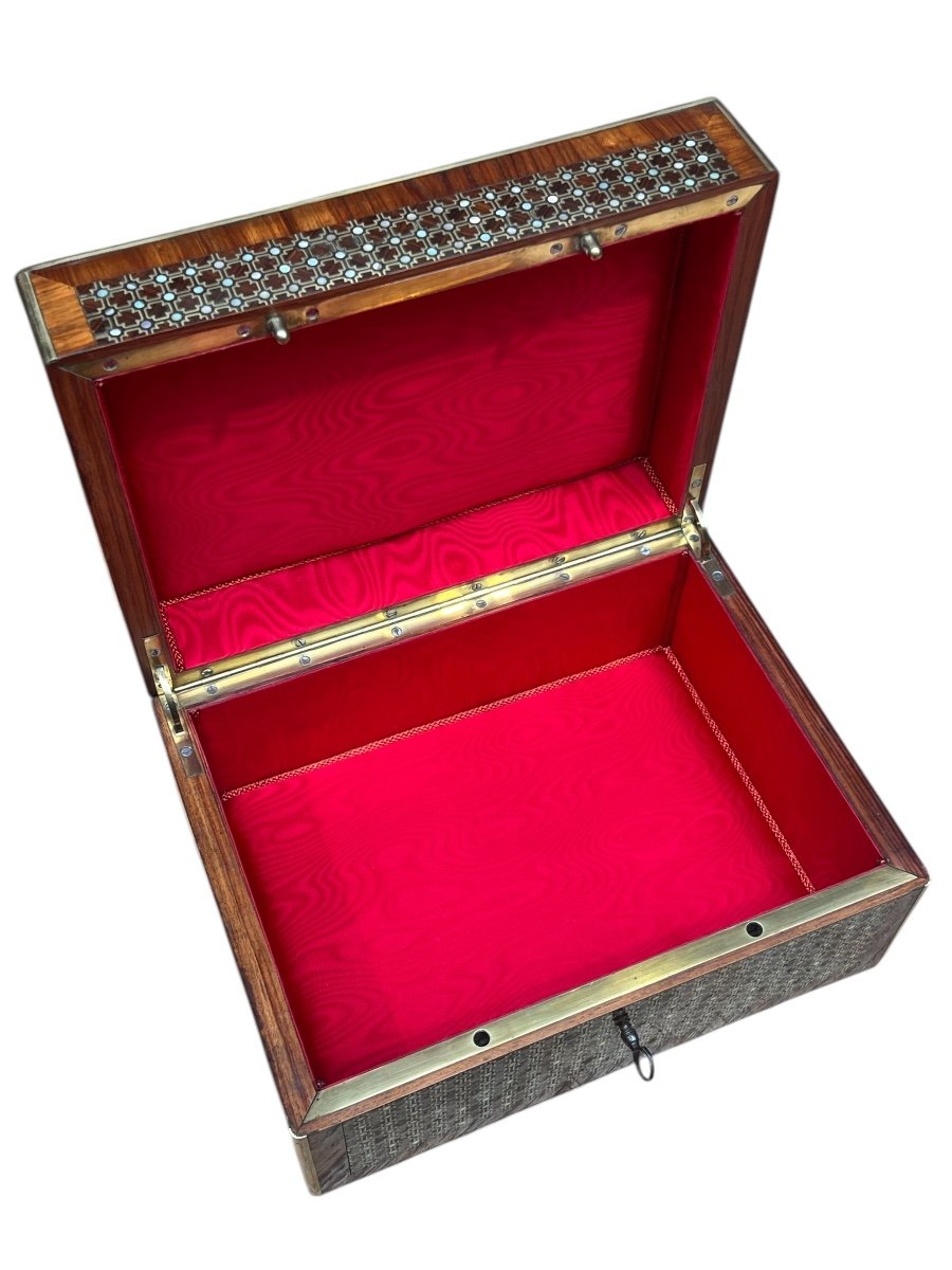 Grand Coffret à Bijoux D’époque Napoleon III-photo-3