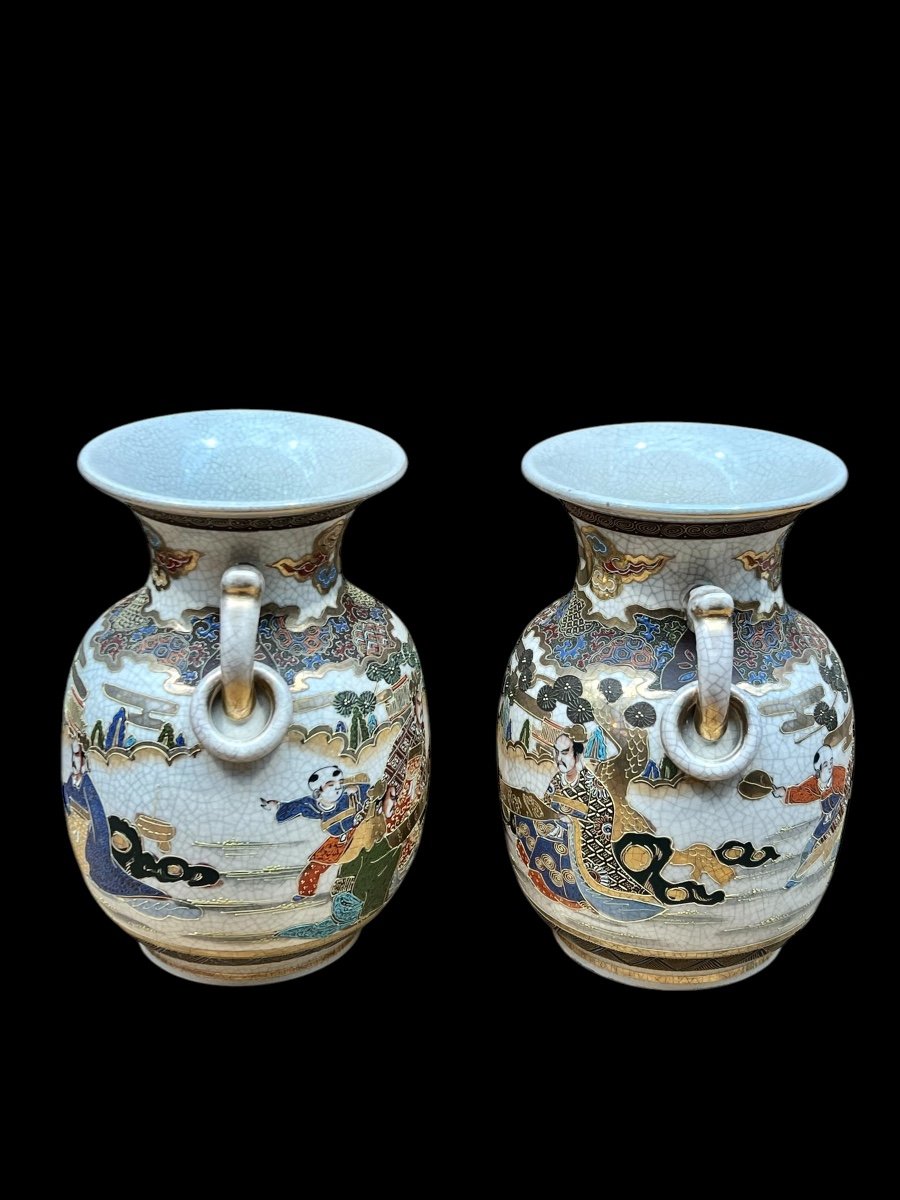 Pair Of Satsuma Vases -photo-1