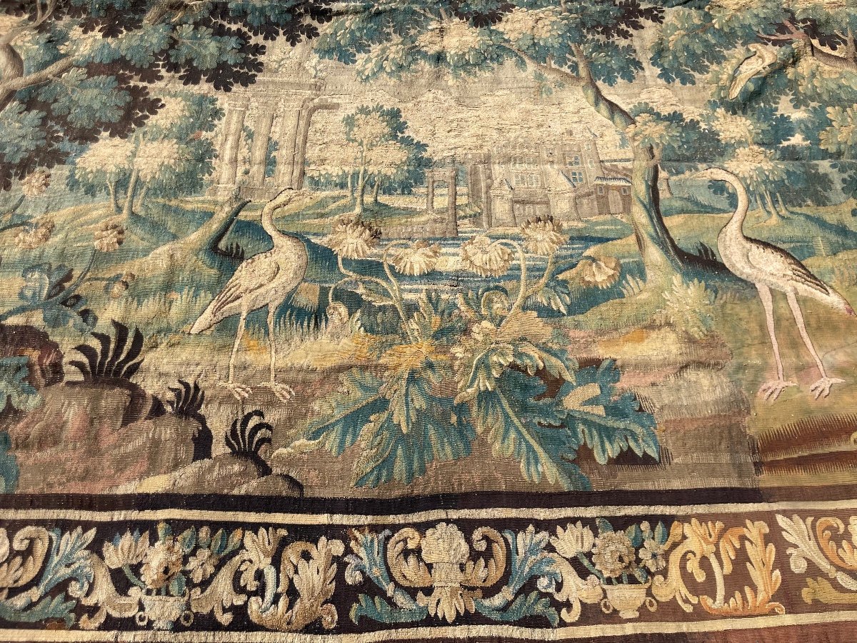 Grande Tapisserie Verdure Aubusson-photo-3