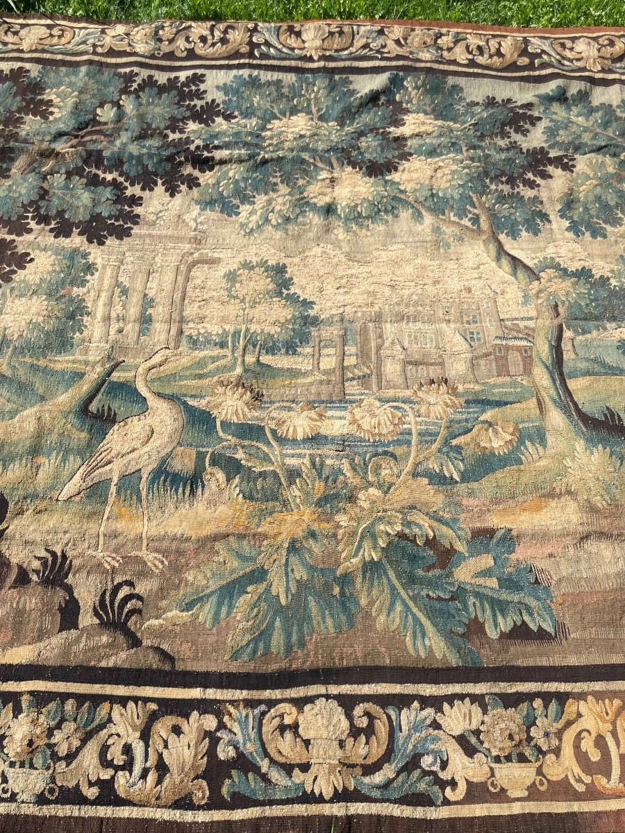 Grande Tapisserie Verdure Aubusson-photo-2