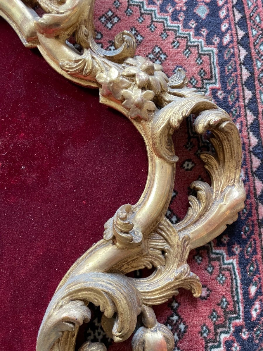 Venetian Frame Gilded Wood Rocaille -photo-4