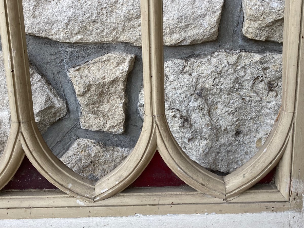 Two Pairs Of Old Glass Doors-photo-4