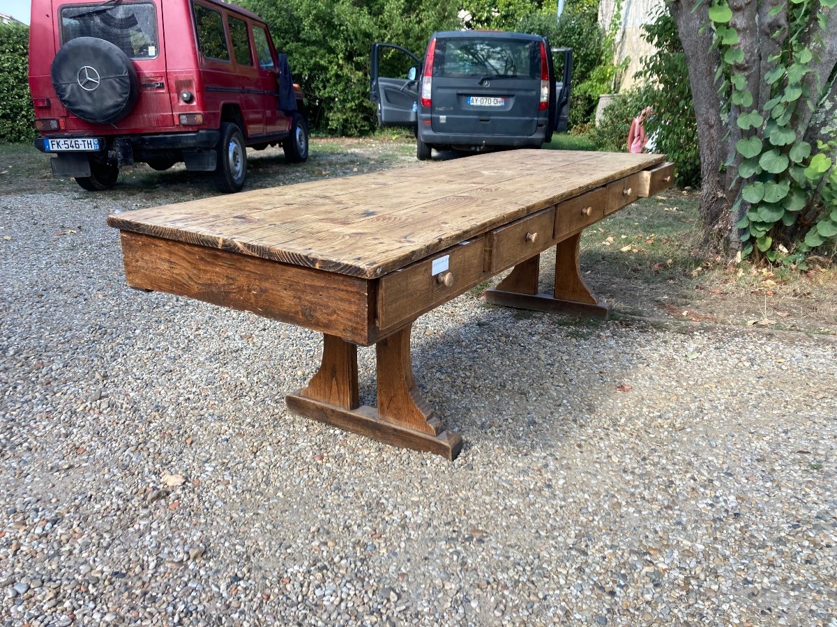 Large Workshop Table 10 Drawers-photo-3