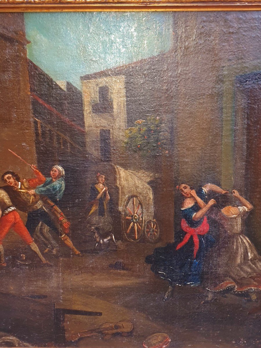 Tableau Scène D Auberge Italie, Espagne  Esprit F Goya.-photo-4