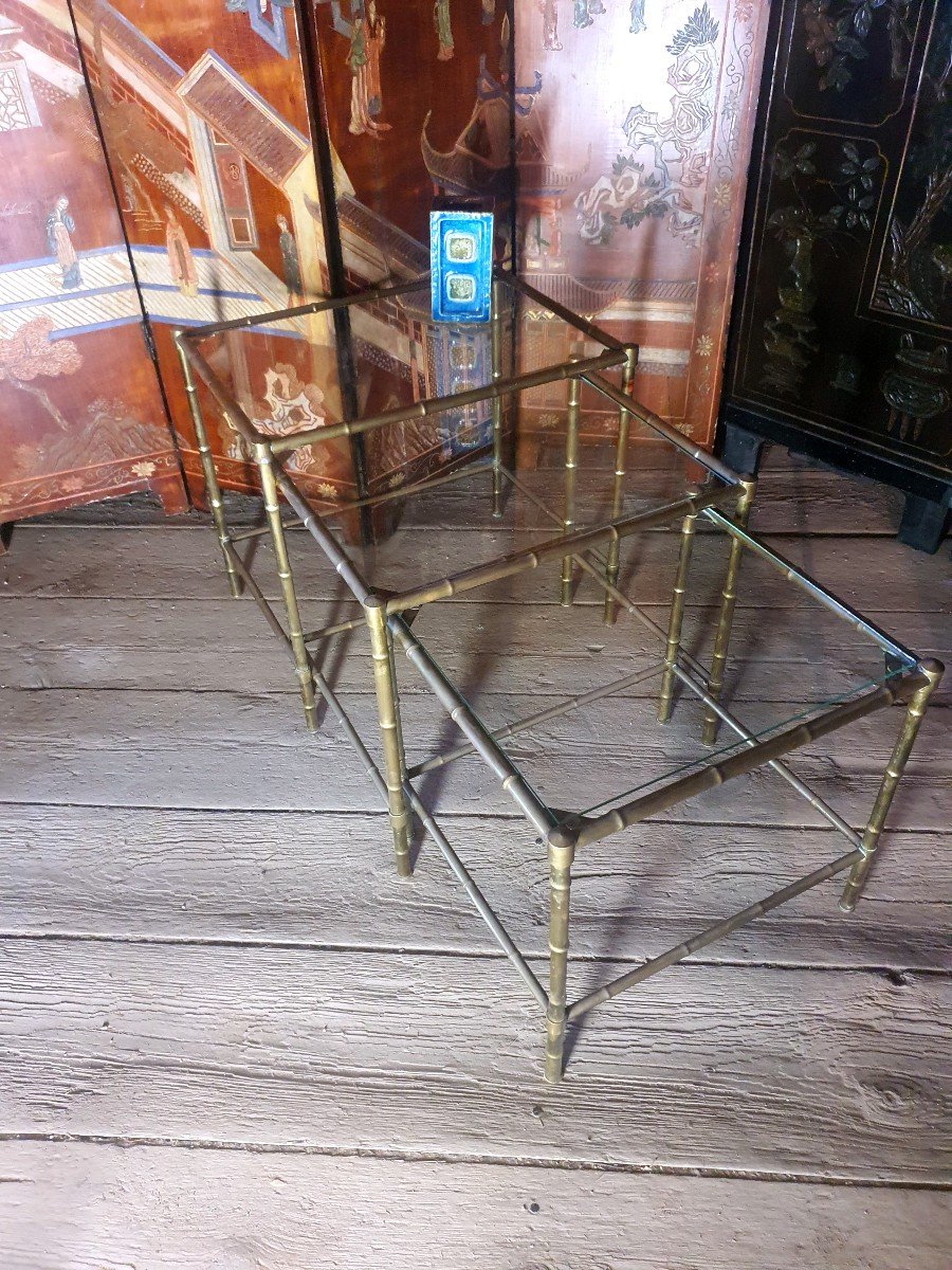 Tables Laiton Bronze Vintage Bagues.-photo-1