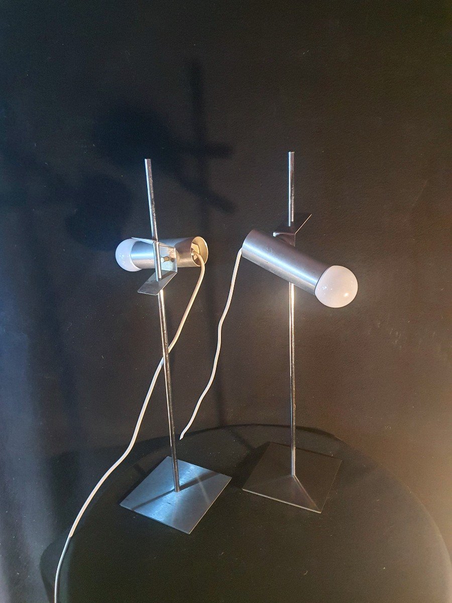 Pair Of Vintage Alain Richard Spirit Lamps.-photo-2