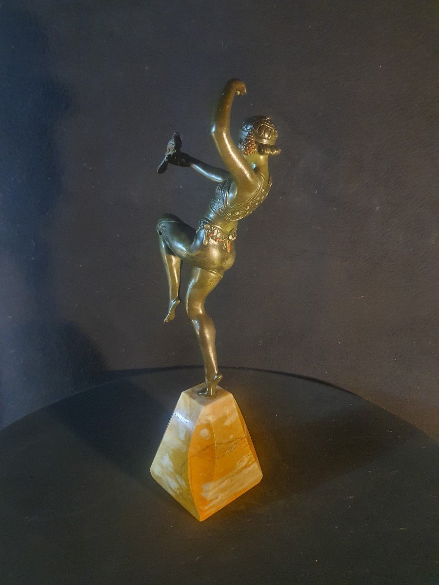 Art Deco Bronze Sculpture Dancer Samuel Lipchytz.-photo-1