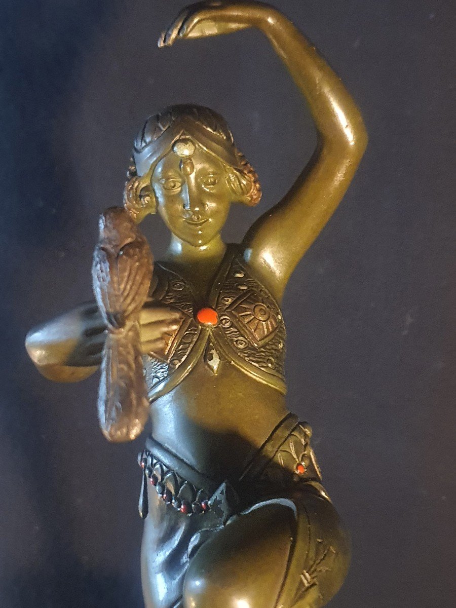 Art Deco Bronze Sculpture Dancer Samuel Lipchytz.-photo-5