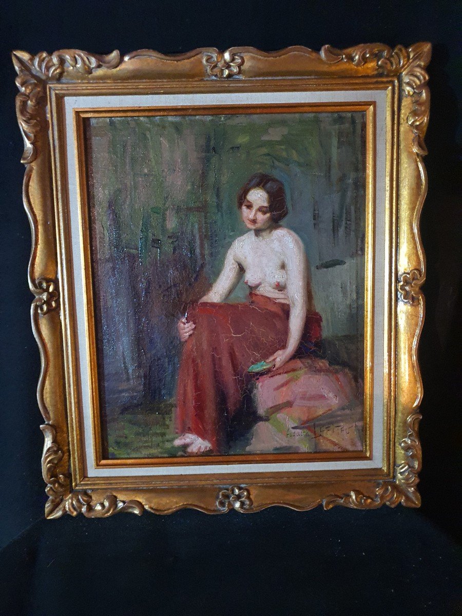 Nude Art Deco Painting Augusta Lafitau.-photo-2