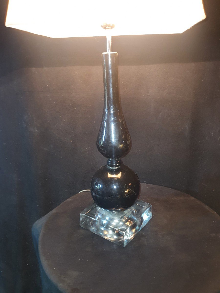 Lampe Vintage  Lucite Années 60 70.-photo-4