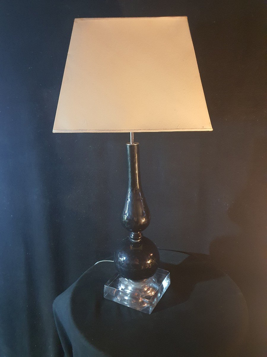 Lampe Vintage  Lucite Années 60 70.-photo-2