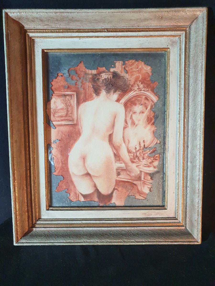 Tableau Femme à Sa Toilette, Vivanta ,jp Pezet.-photo-2