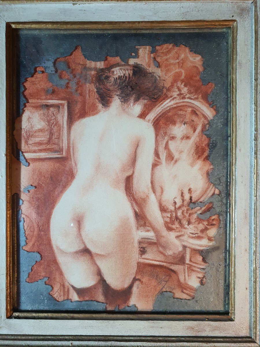 Tableau Femme à Sa Toilette, Vivanta ,jp Pezet.-photo-3