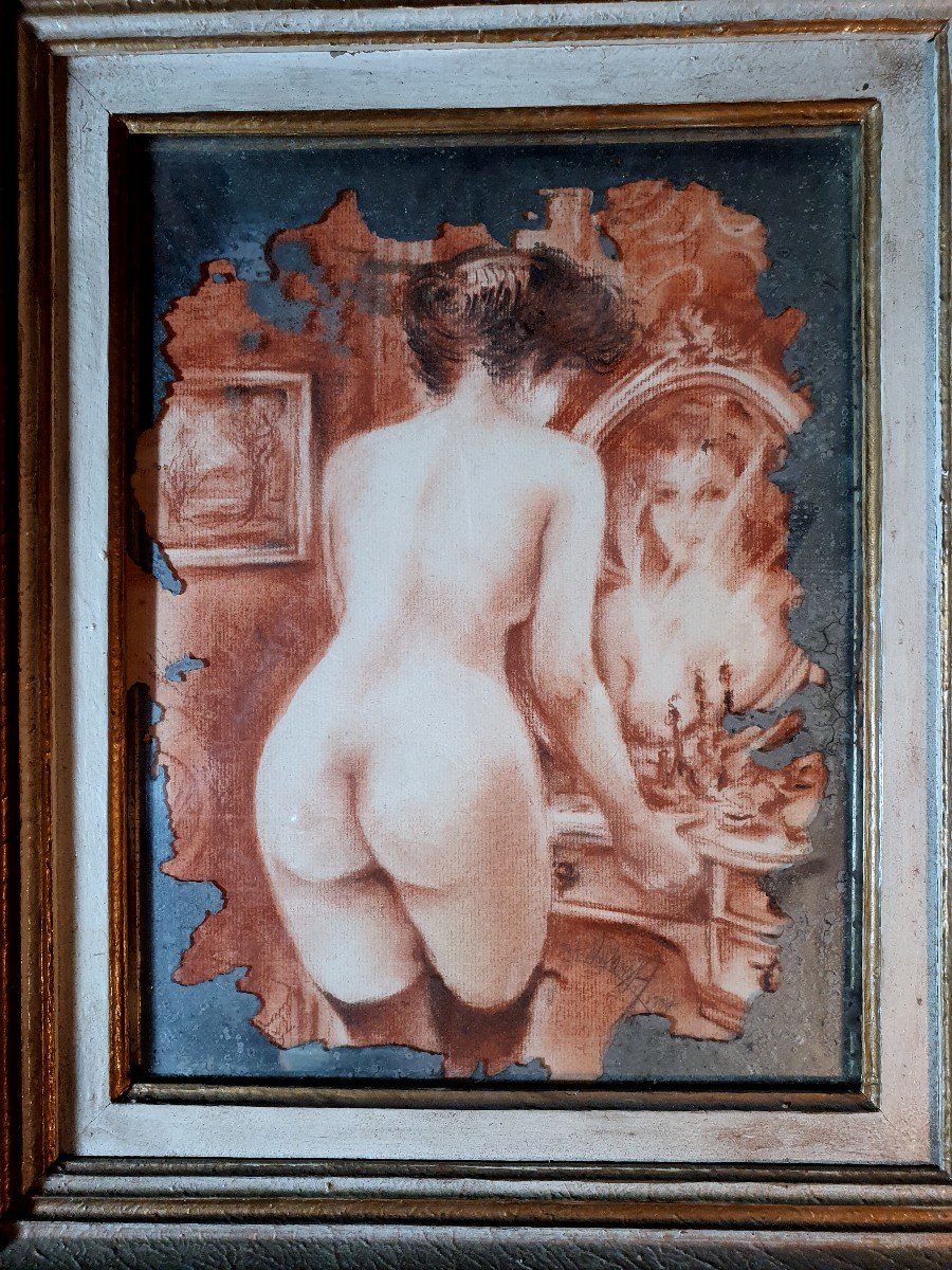 Tableau Femme à Sa Toilette, Vivanta ,jp Pezet.-photo-1