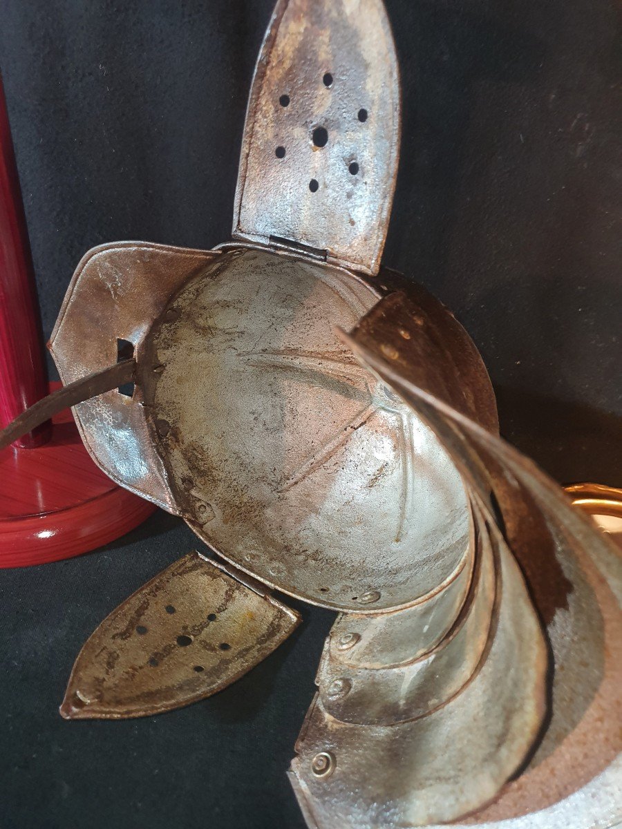 Medieval Style Capeline Helmet.-photo-3