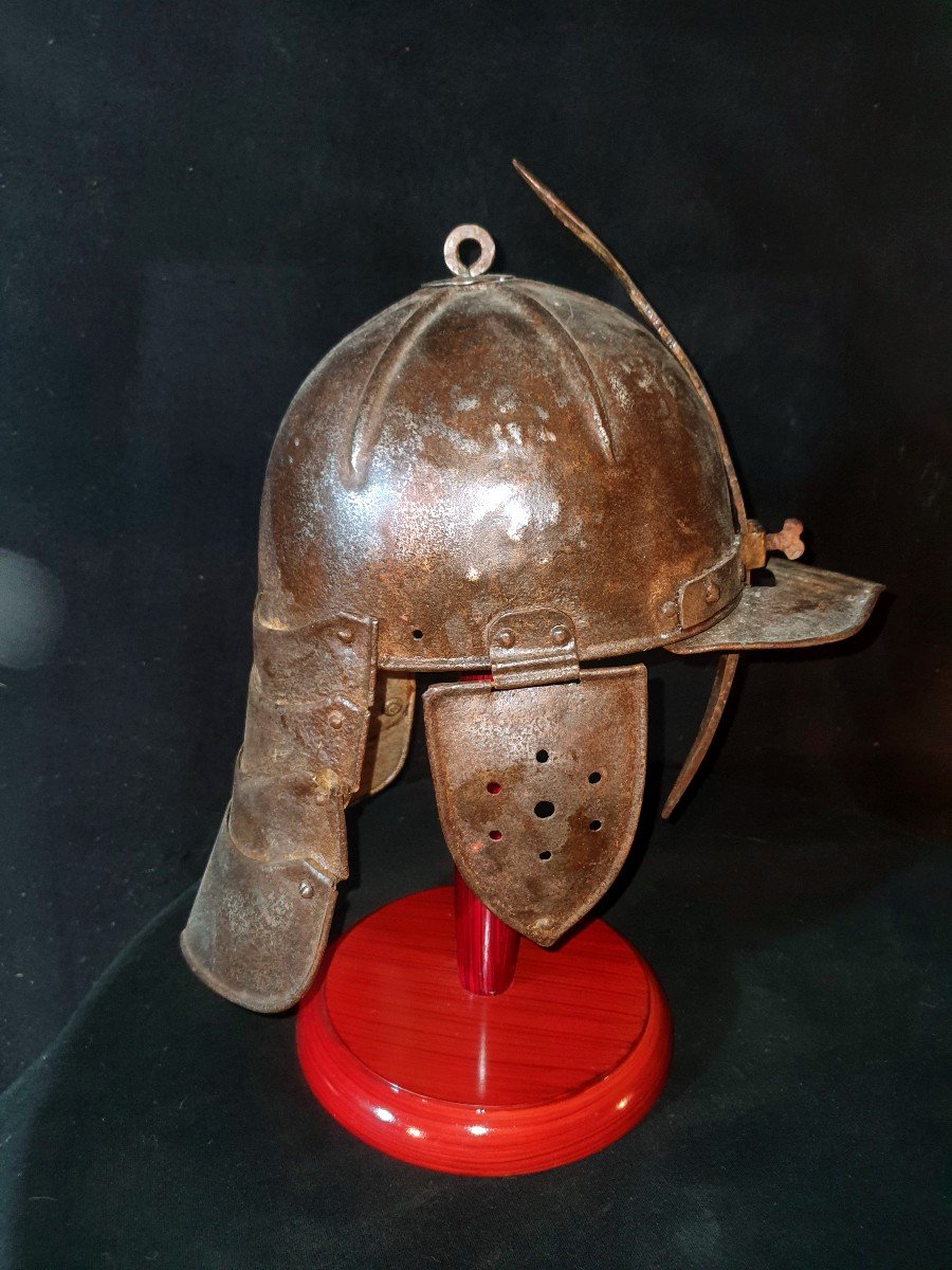 Medieval Style Capeline Helmet.