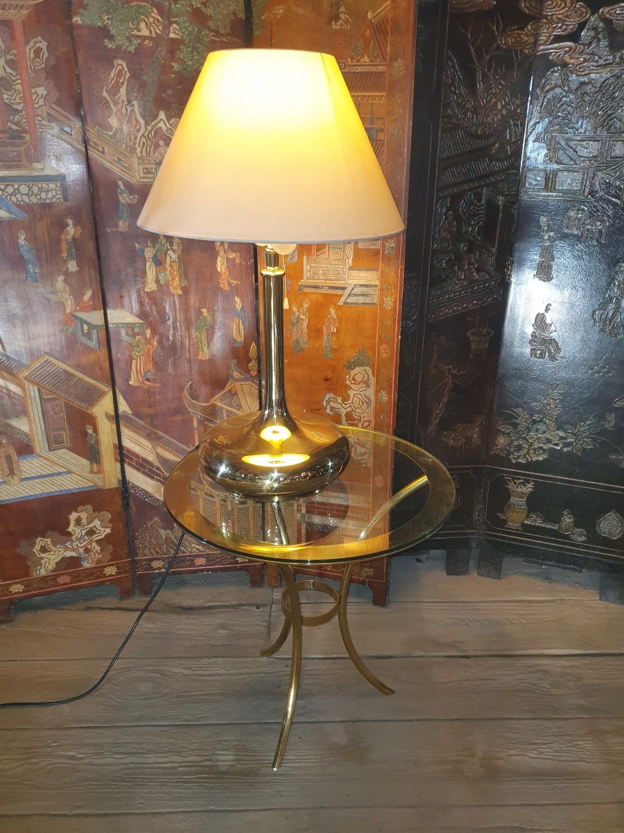 Vintage Valenti Gilt Bronze Lamp.