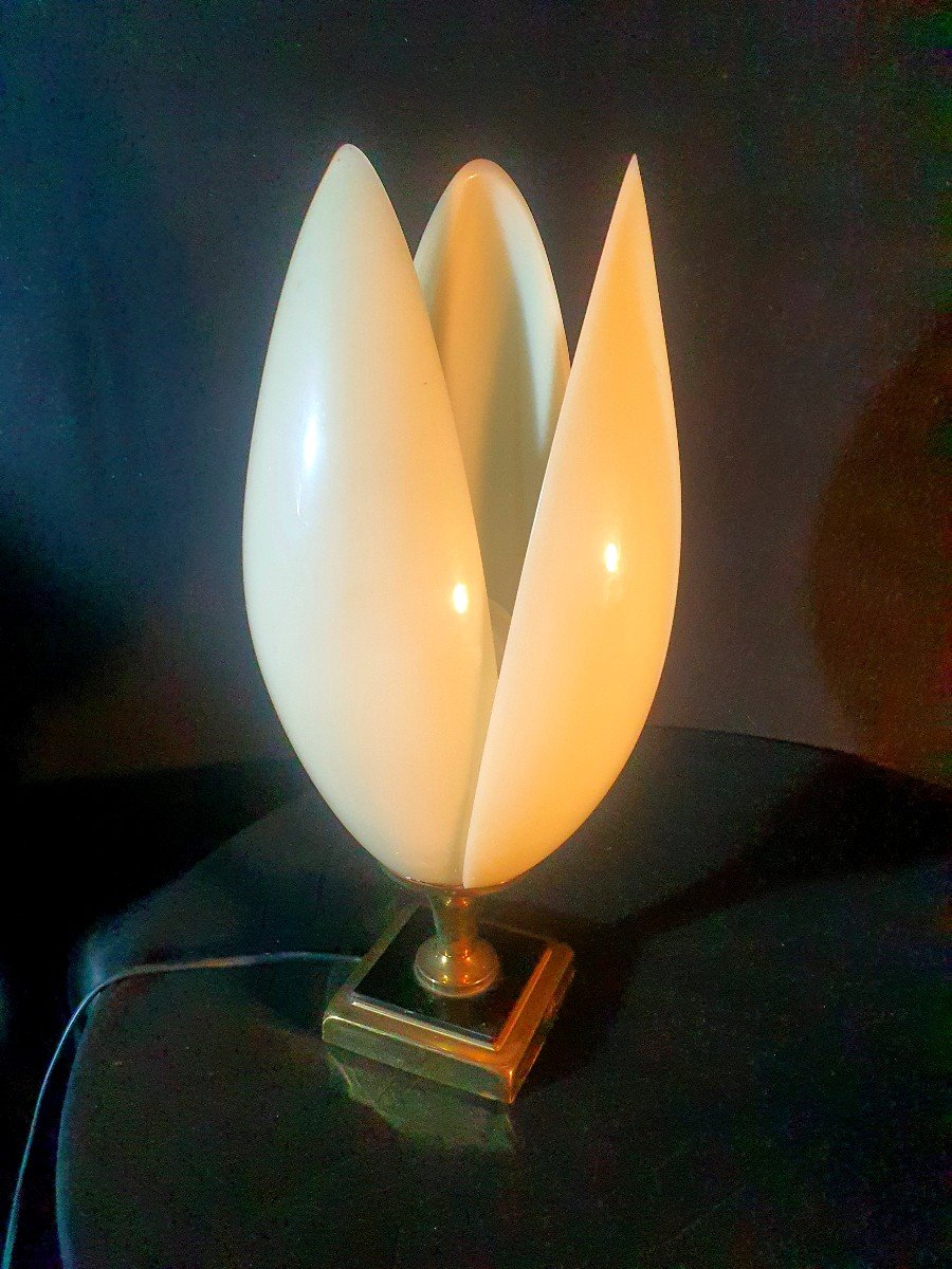 Vintage Tulip Lamp Maison Rougier.-photo-2